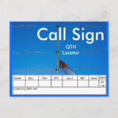 Amateurfunkantenne QSL Postkarte (Vorderseite)