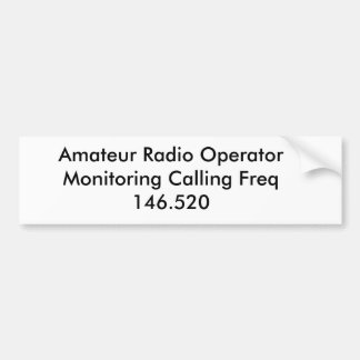 AmateurFunker-Überwachung, die Freq… nennt Autoaufkleber