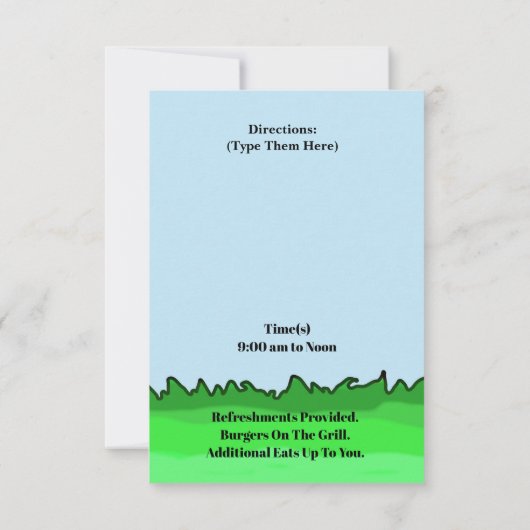 Amateurfunkfox-Jagd-Einladung (fertigen Sie sie) Einladung (Rückseite)