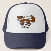 Amateurfunkfox-Jagd-Kappe mit Rufzeichen Truckerkappe (Vorderseite)