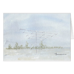 Amateurradioantenne im Winter