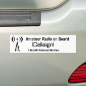Amatuer Radio-an Bord - Autoaufkleber (Auf Auto)