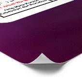 Amaul Husna, 99 Names Of Allah Poster (Ecke)