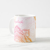 Amaya Mandala 11 oz. Personalized Mug Kaffeetasse (Vorderseite Links)