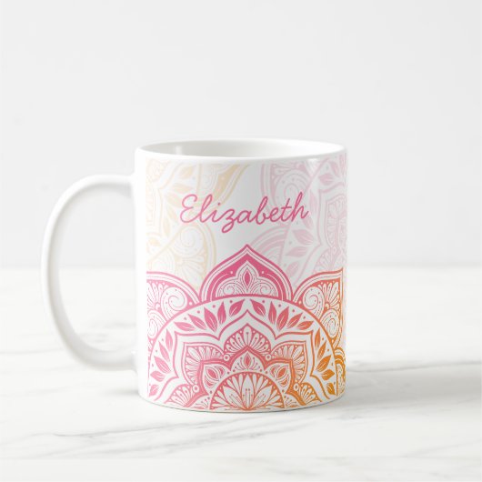 Amaya Mandala 11 oz. Personalized Mug Kaffeetasse (Links)