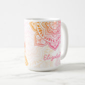 Amaya Mandala 15 oz. Personalized Mug Kaffeetasse (VorderseiteRechts)