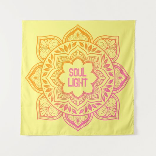 Amaya Mandala Personalized Tapestry Wandteppich (Vorderseite)