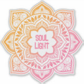 Amaya Mandala Pesonalized Custom-Cut Vinyl Sticker (Vorderseite)
