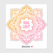 Amaya Mandala Pesonalized Custom-Cut Vinyl Sticker (Blatt)