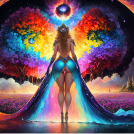 Amayas Kunst des Kortikreisen Leinwanddruck