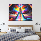 Amayas Kunst des Kortikreisen Leinwanddruck (Insitu (Schlafzimmer))