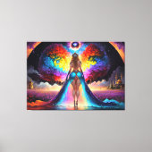 Amayas Kunst des Kortikreisen Leinwanddruck (Vorderseite)