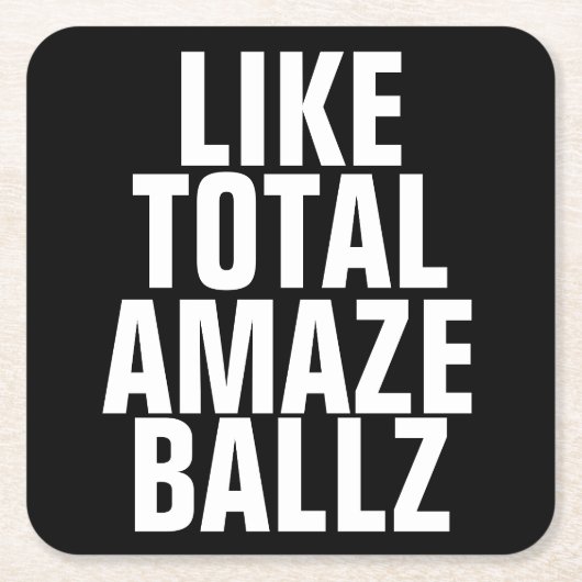 Amaze Ballz Rechteckiger Pappuntersetzer (Vorderseite)