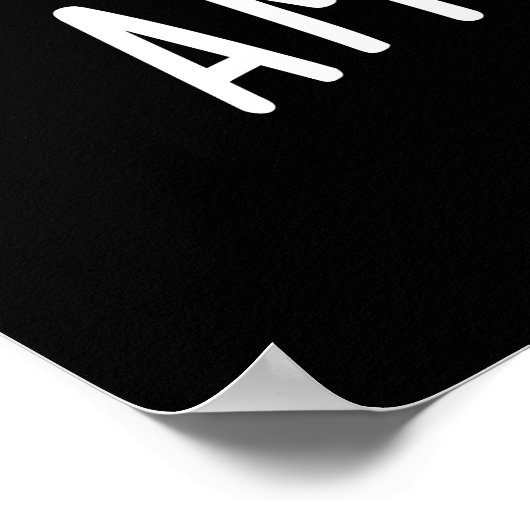 Amaze-mint Funny Mint Blätter Pun Dark BG Poster (Ecke)