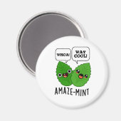 Amaze-mint Funny Mint Blätter Pun Magnet (Vorderseite/Rückseite)