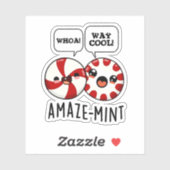Amaze-mint Funny Peppermint Pun Aufkleber (Blatt)