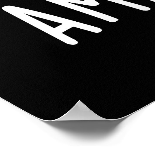 Amaze-mint Funny Peppermint Pun Dark BG Poster (Ecke)