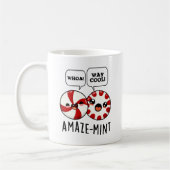 Amaze-mint Funny Peppermint Pun Kaffeetasse (Links)