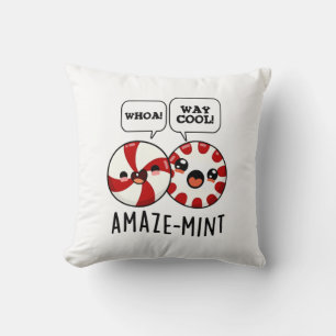 Amaze-mint Funny Peppermint Pun Kissen