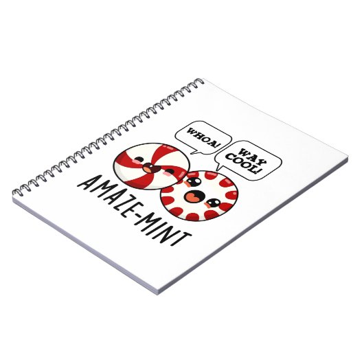 Amaze-mint Funny Peppermint Pun Notizblock (Linke Seite)