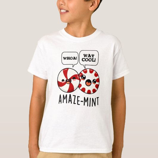 Amaze-mint Funny Peppermint Pun T-Shirt (Vorderseite)