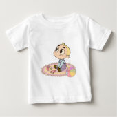 Amazed Boy Baby T-shirt (Vorderseite)