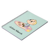 Amazed Boy Illustration Notizblock (Linke Seite)