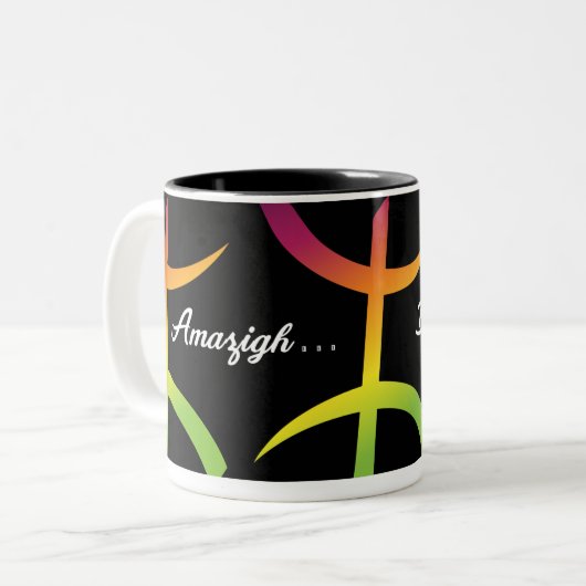 Amazigh Be Becherfree Zweifarbige Tasse (Vorderseite Links)