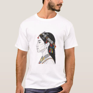 Amazigh Berber-Frau - traditioneller Silberschmuck T-Shirt