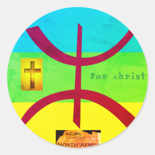 Amazigh christlicher Aufkleber