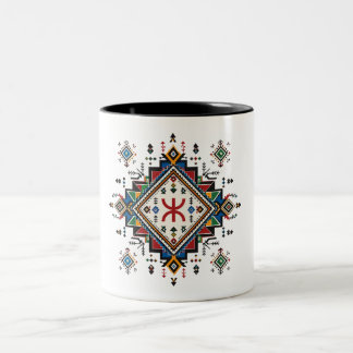 Amazigh-Erbe-Tasse - Traditionelle marokkanische B Zweifarbige Tasse