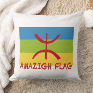 Amazigh Fahne - berberber flagge Drapeau Amazigh Kissen