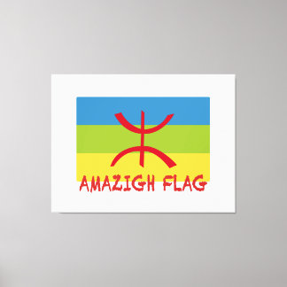 Amazigh Fahne - berberber flagge Drapeau Amazigh Leinwanddruck