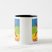 Amazigh Fahne - berberber flagge Drapeau Amazigh Zweifarbige Tasse (Mittel)