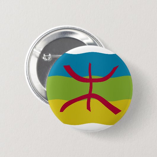Amazigh Flag Button (Vorne & Hinten)