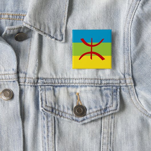 Amazigh Flag Geschenk Berber Flag Kabyles Button (Beispiel)