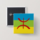 Amazigh Flag Geschenk Berber Flag Kabyles Button (Vorne & Hinten)