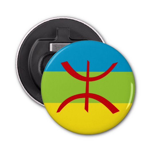 Amazigh Flag Geschenk Berber Flag Kabyles Flaschenöffner (Vorderseite)