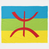 Amazigh Flag Geschenk Berber Flag Kabyles Fleecedecke (Vorderseite (Horizontal))