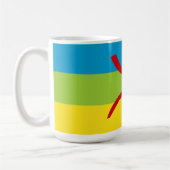 Amazigh Flag Geschenk Berber Flag Kabyles Kaffeetasse (Links)
