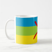 Amazigh Flag Geschenk Berber Flag Kabyles Kaffeetasse (Links)
