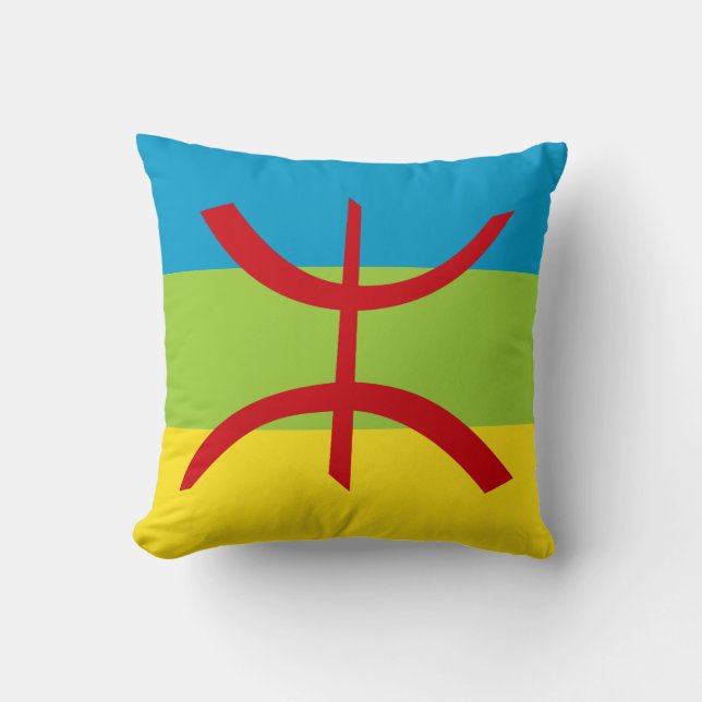 Amazigh Flag Geschenk Berber Flag Kabyles Kissen (Vorderseite)