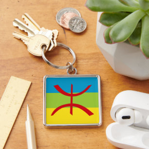 Amazigh Flag Geschenk Berber Flag Kabyles Schlüsselanhänger