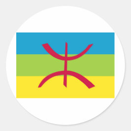 Amazigh Flag Runder Aufkleber