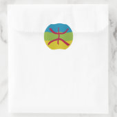 Amazigh Flag Runder Aufkleber (Tasche)