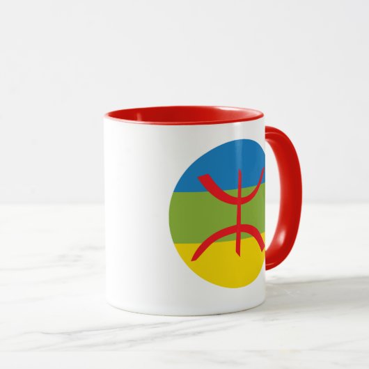 Amazigh-Flagge Tasse (VorderseiteRechts)