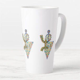 Amazigh geometrisches Stammes-T-Shirt der Amazigh Milchtasse