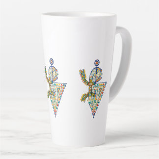 Amazigh geometrisches Stammes-T-Shirt der Amazigh Milchtasse