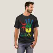 Amazigh Hand und Yaz Alphabet - Imazight T-Shirt (Vorne ganz)