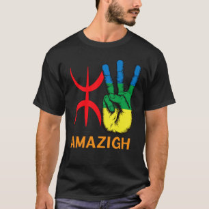Amazigh-Hand und Yaz-Alphabet T-Shirt